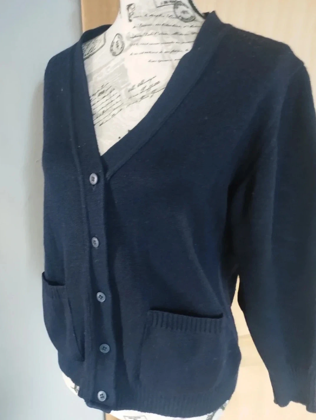Cardigan azul marino, Damart T40 – photo 4